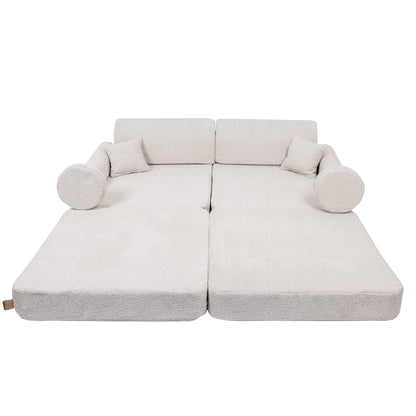 Modular Sofa for Kids - Premium Boucle, Champagne Ecru