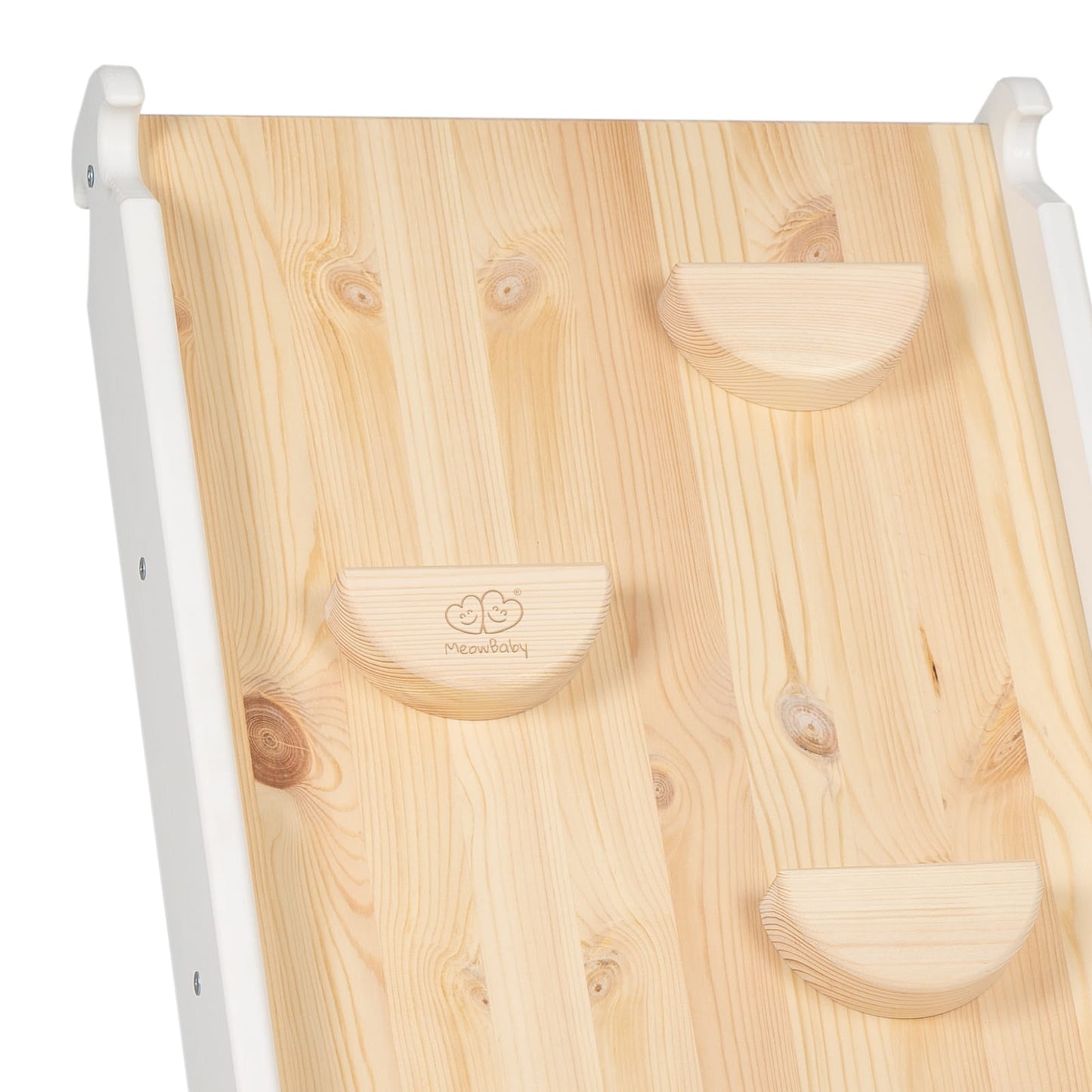 Ladder With a Slide-Climbing Wall - White