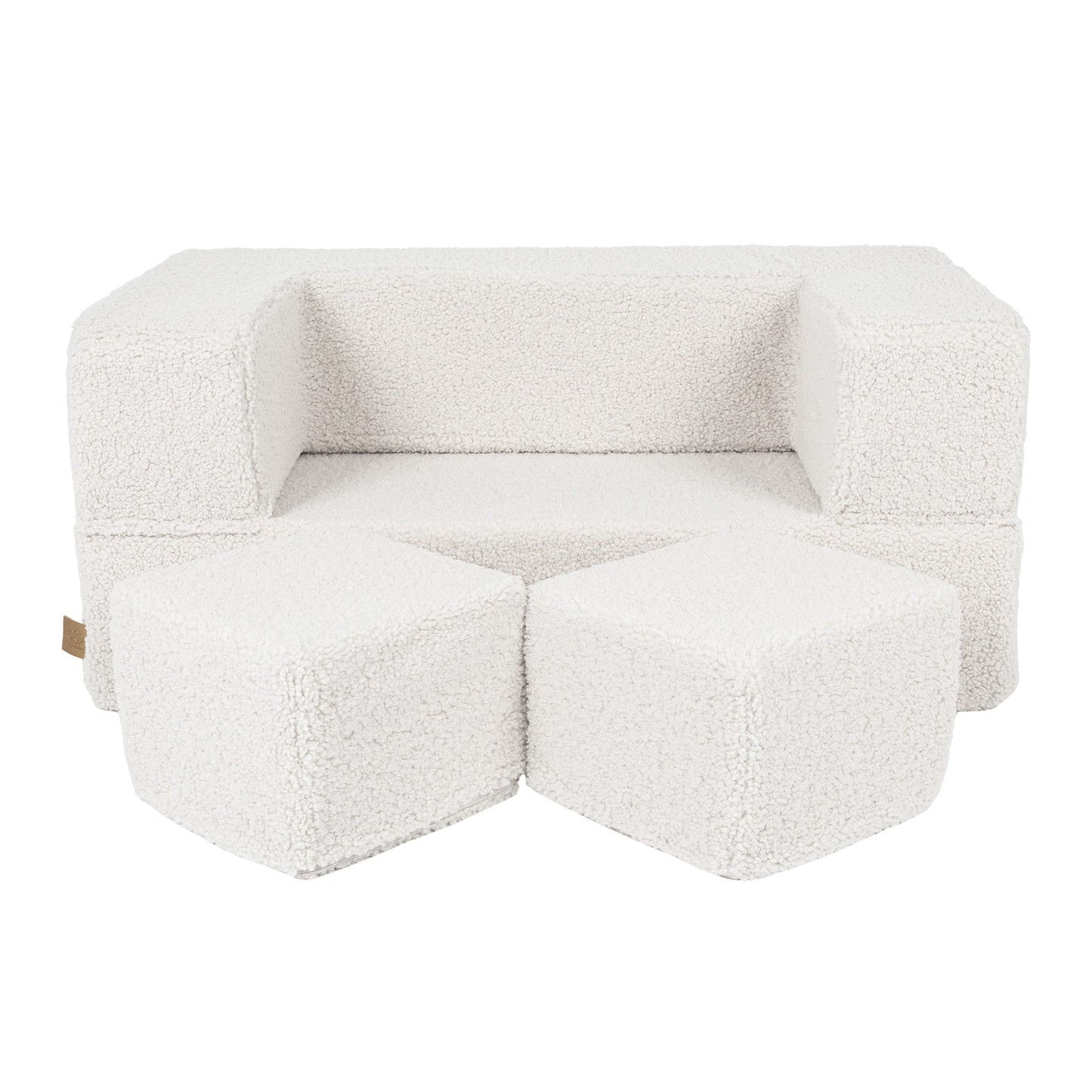 MeowBaby® Bearly Cube Sofa - Cream