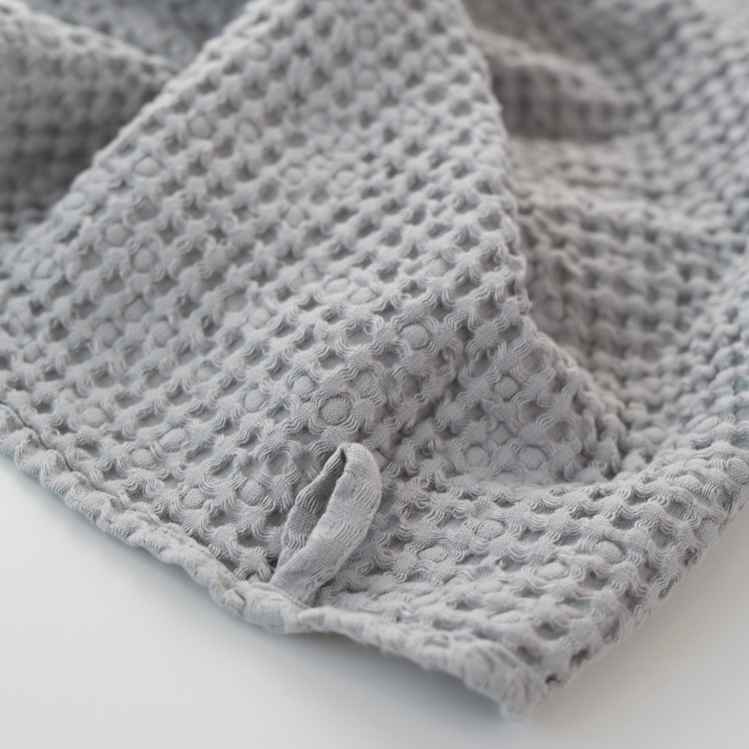 Honeycomb Waffle Towel - Dark Grey and Light Grey