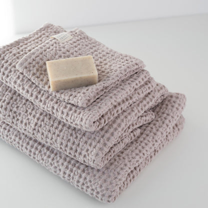 Honeycomb Waffle Towel - Powder