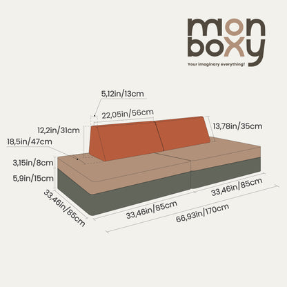 Monboxy lekmadrass - Marinblå