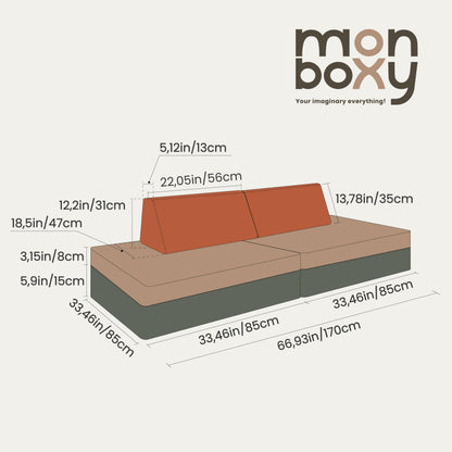 Monboxy lekmadrass - Grå