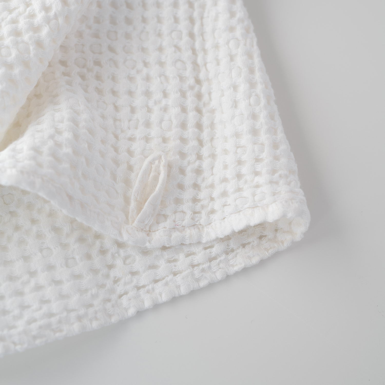 Honeycomb Waffle Towel - White