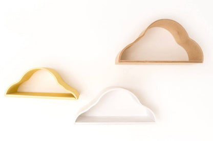 Floating Wall Shelves for Kids - Set of 3 Cloud Shaped Shelves