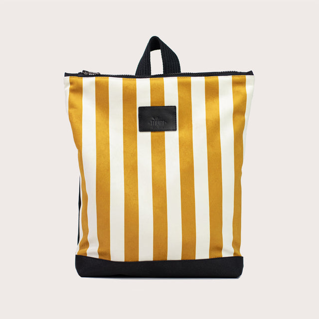 Kids backpack - Striped yellow and white