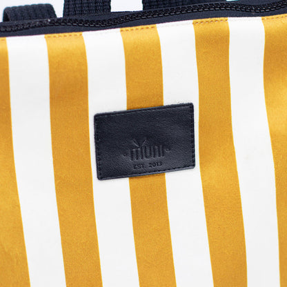 Kids backpack - Striped yellow and white